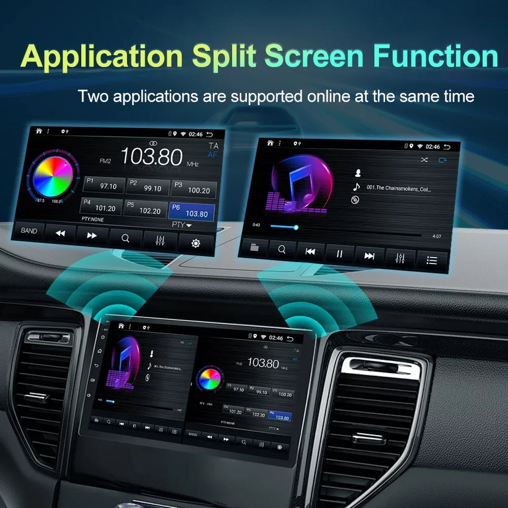 For  RAV4 2013 2014 2015 2016 2017 Android 13 CarPlay Bluetooth 4+64GB  Car Stereo Radio GPS Navigation Player