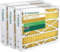 Filterbuy 24x25x5 MERV 11 Pleated HVAC AC Furnace Air Filters for Carrier FILXXCAR0024 (3-Pack)