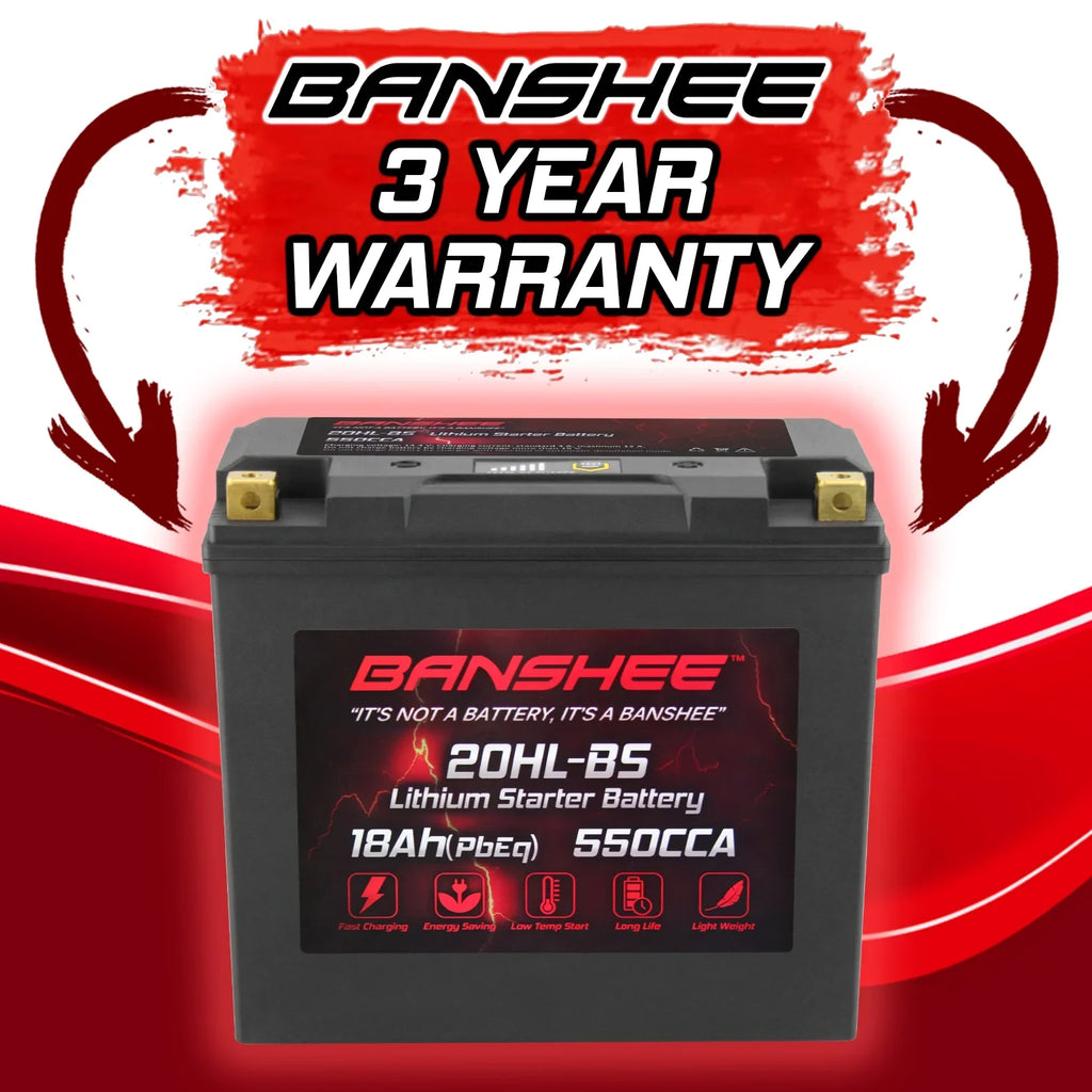Banshee YTX20L-BS LiFePO4 Motorsports Battery matching with Sea-Doo 3D RFI 2005 to 2005