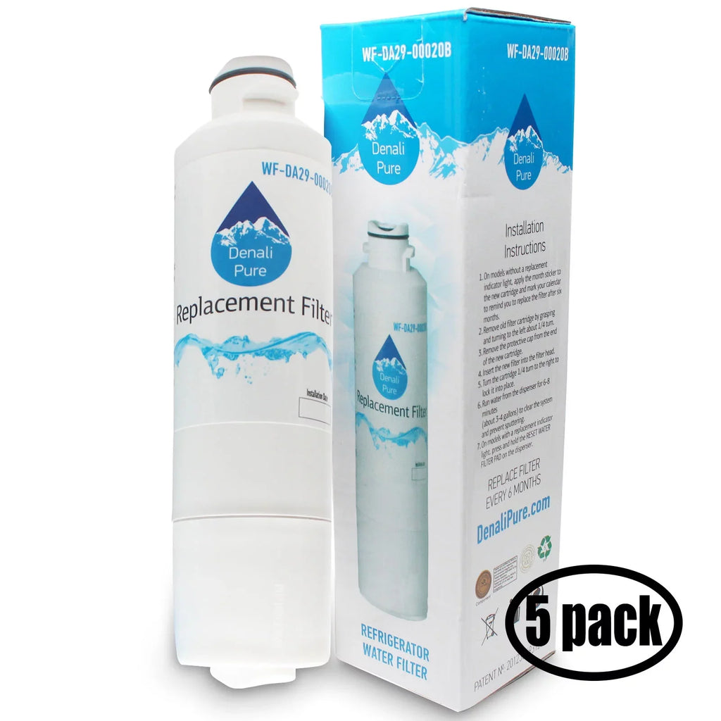 5-Pack appropriate with  RF4287HARS Refrigerator liquid Filter - appropriate with  DA29-00020B, DA29-00020A, HAF-CIN Fridge moisture Filter Cartridge