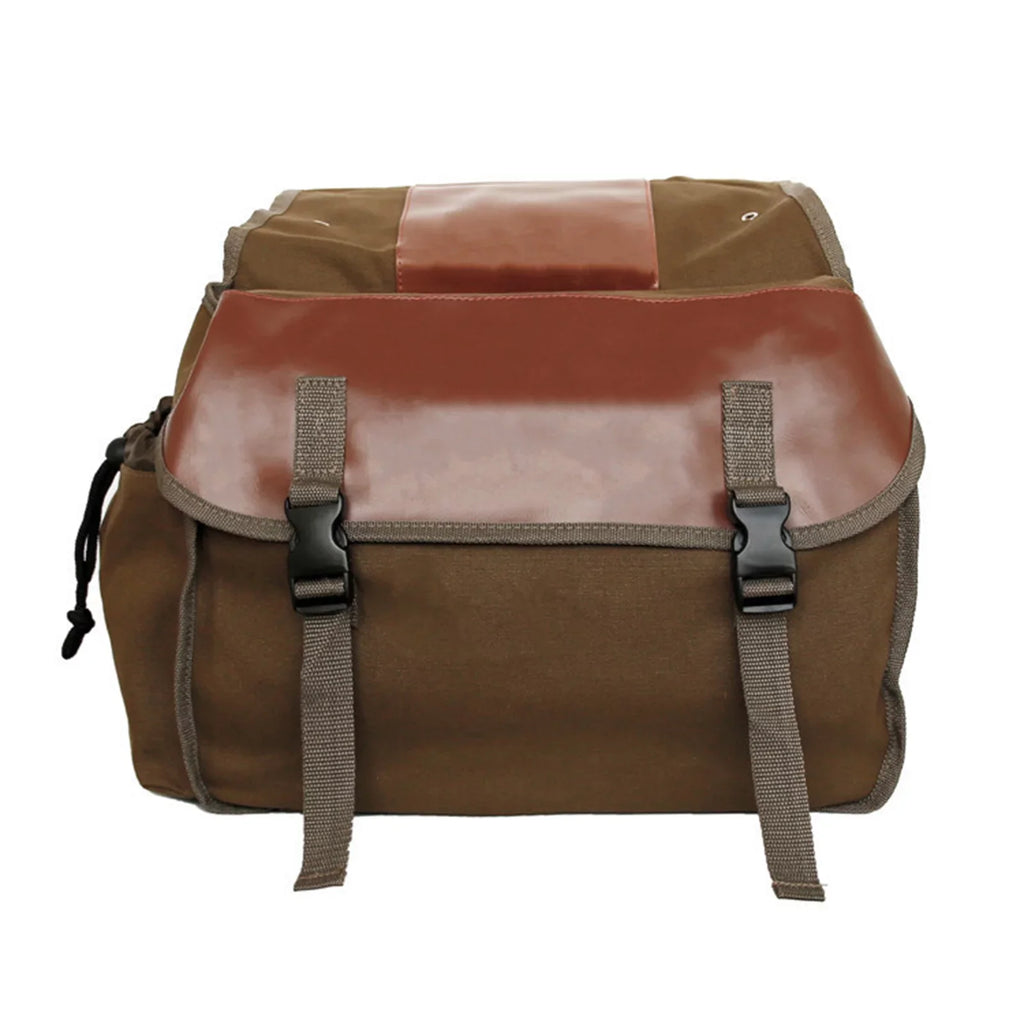 ametoys Motorbike Large Capacity Saddle Bag Motorcycle Riding Travel Canvas Waterproof Panniers Box Side Tools Bag Pouch for Motorbike