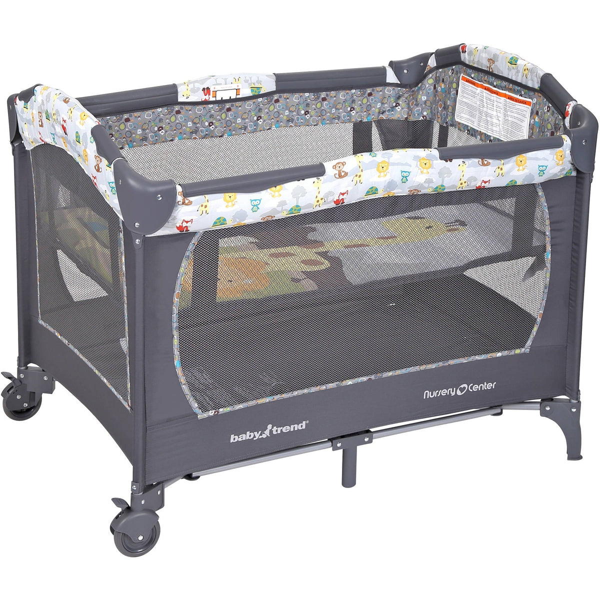 Baby Trend Nursery Center Playard, Tanzania Grey, Unisex