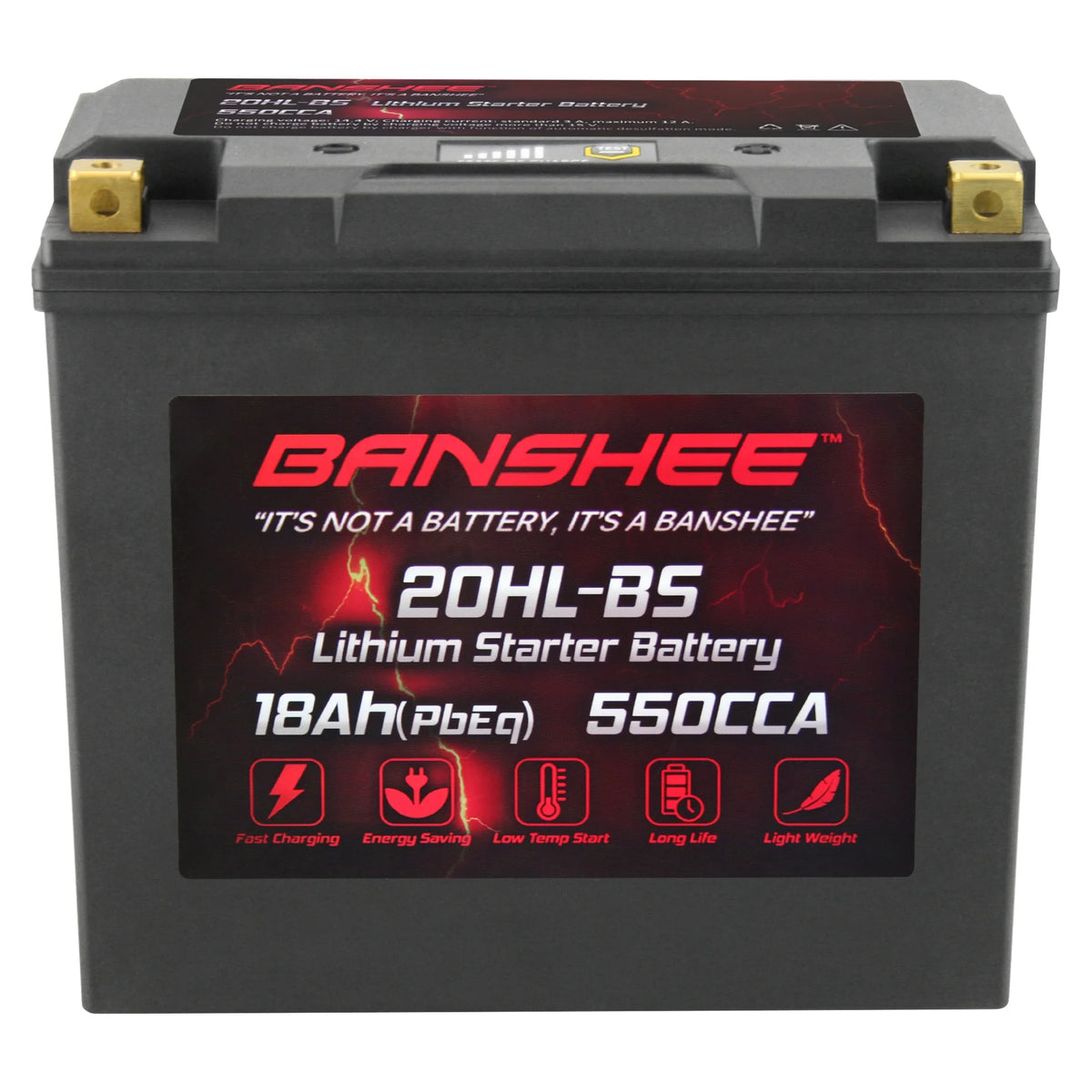 Banshee YTX20L-BS LiFePO4 Motorsports Battery appropriate with CAN-AM Renegade 800R 2013 to 2015