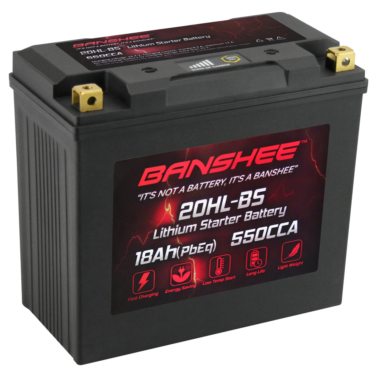 Banshee YTX20L-BS LiFePO4 Motorsports Battery appropriate with CAN-AM Renegade 800R 2013 to 2015