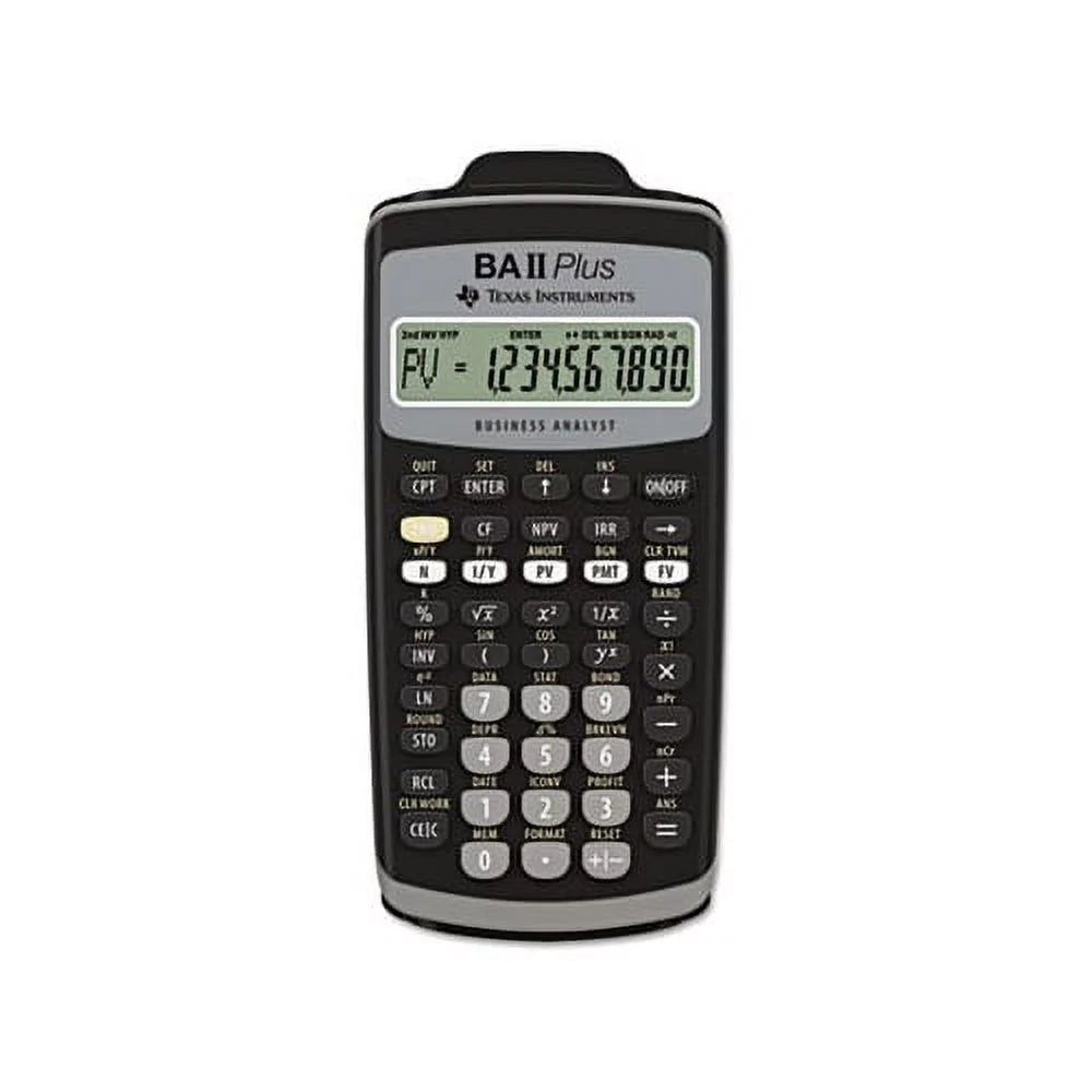 BAIIPlus Financial Calculator 10-Digit LCD