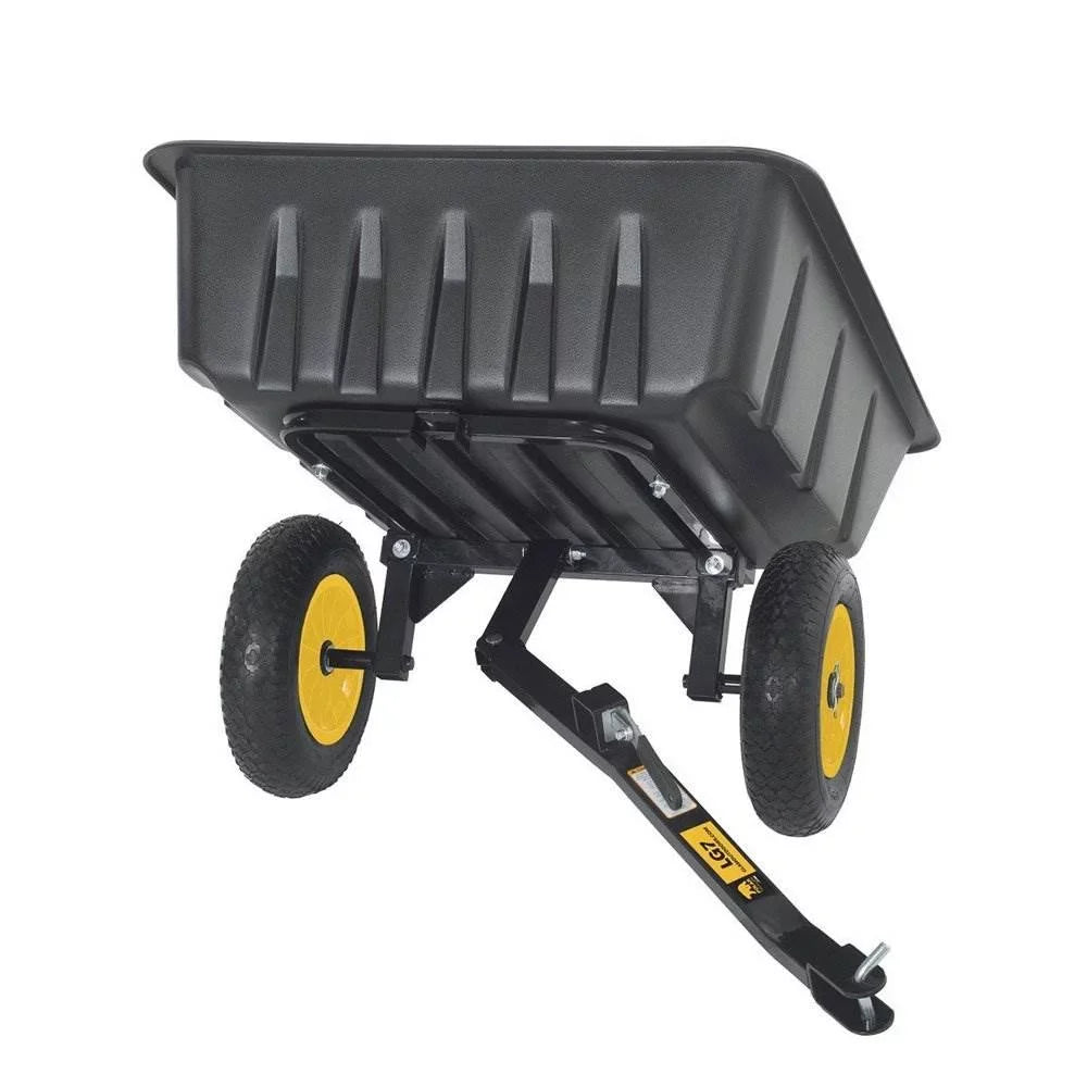Polar Trailer 10 Cubic Foot Heavy Duty Utility Yard Garden Wheelbarrow Club Cart